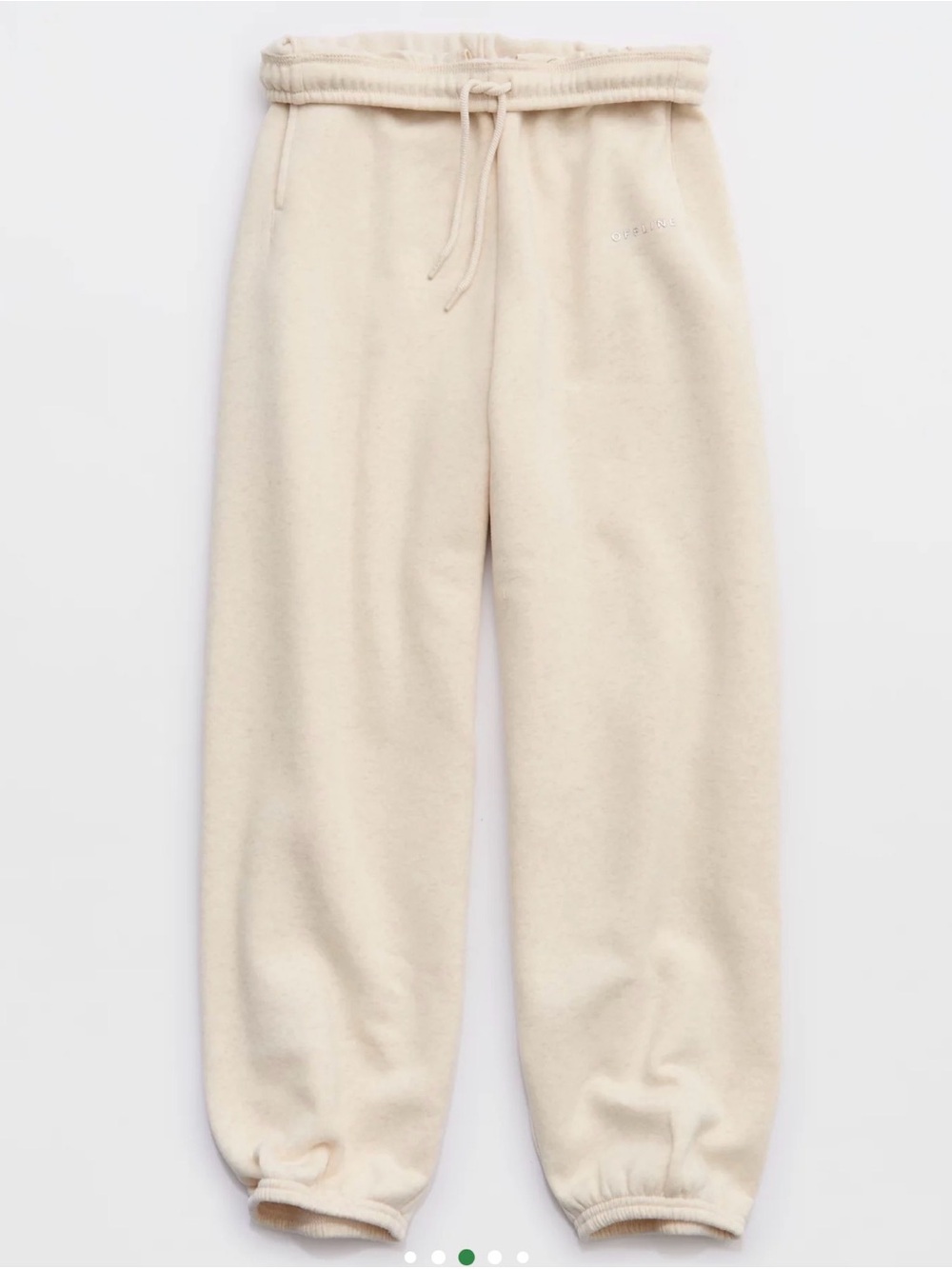 Aerie Offline Cream Cozy Sweatpants - Picture 3 of 7